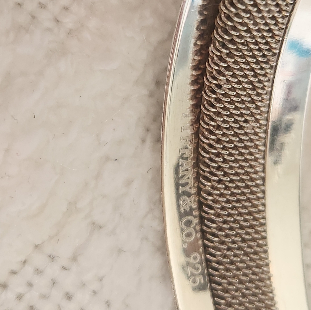 Tiffany & Co. Silver Textured Cuff Bracelet